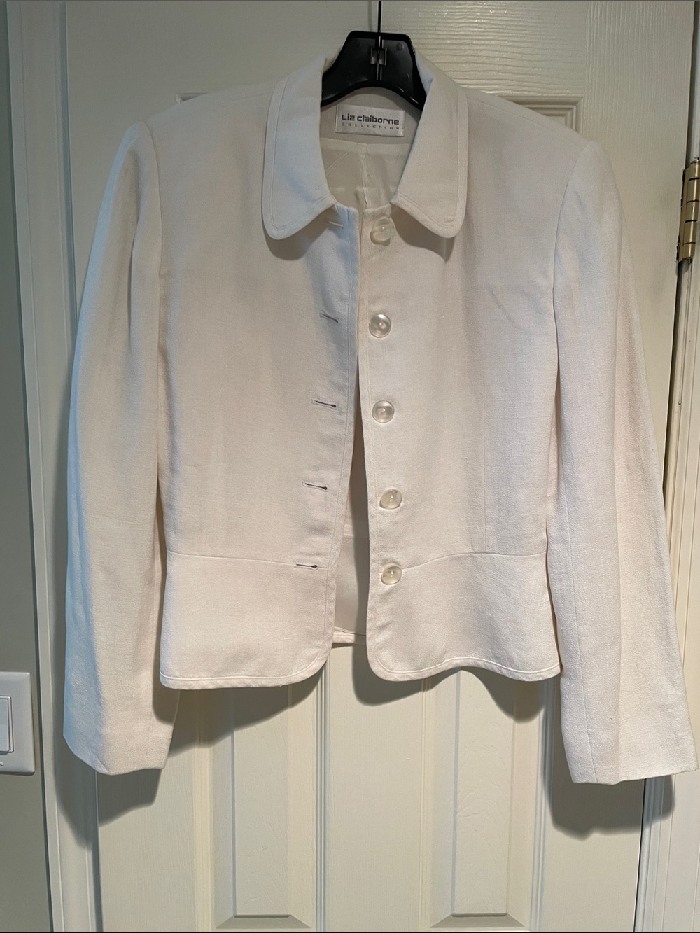 Liz Claiborne collection Vintage linen blend blazer size 10